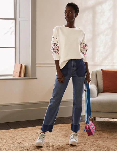 Sweat Jasmine - Ivoire, broderie multi Sweat Jasmine - Ivoire, broderie multi