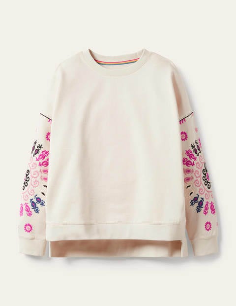 Sweat Jasmine - Ivoire, broderie multi Sweat Jasmine - Ivoire, broderie multi