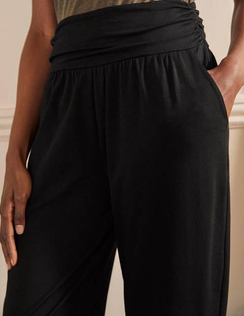 Harems-Jogginghose aus Jersey - Schwarz Harems-Jogginghose aus Jersey - Schwarz