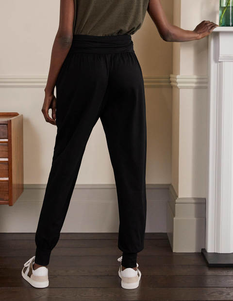 Harems-Jogginghose aus Jersey - Schwarz Harems-Jogginghose aus Jersey - Schwarz
