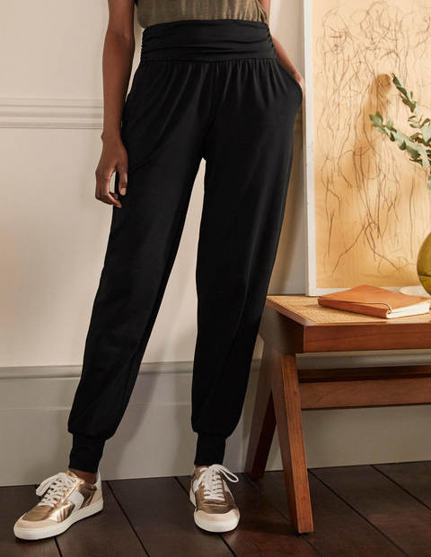 Harems-Jogginghose aus Jersey - Schwarz Harems-Jogginghose aus Jersey - Schwarz