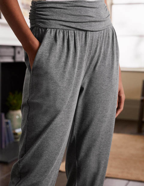 Harems-Jogginghose aus Jersey - Anthrazit Meliert Harems-Jogginghose aus Jersey - Anthrazit Meliert