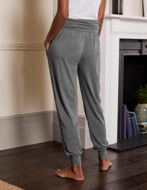 Harems-Jogginghose aus Jersey - Anthrazit Meliert Harems-Jogginghose aus Jersey - Anthrazit Meliert