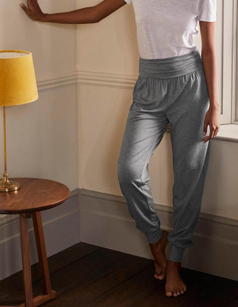 Harems-Jogginghose aus Jersey - Anthrazit Meliert Harems-Jogginghose aus Jersey - Anthrazit Meliert