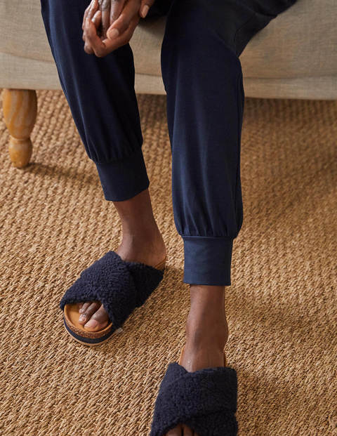 navy jersey joggers