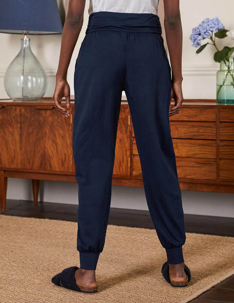 Harems-Jogginghose aus Jersey - Navy Harems-Jogginghose aus Jersey - Navy