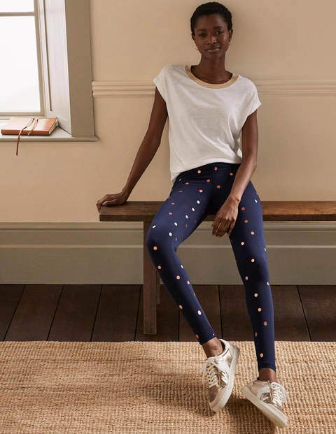 Favourite Leggings - Navy and Gold, Polka Dot Favourite Leggings - Navy and Gold, Polka Dot