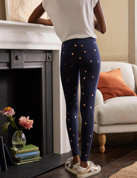 Favourite Leggings - Navy and Gold, Polka Dot Favourite Leggings - Navy and Gold, Polka Dot