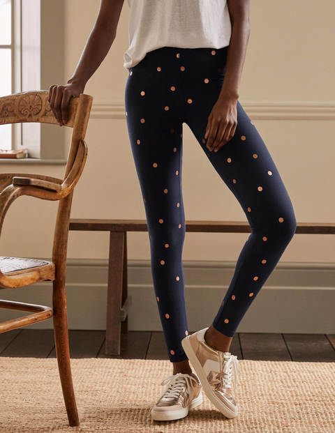 Favourite Leggings - Navy and Gold, Polka Dot Favourite Leggings - Navy and Gold, Polka Dot