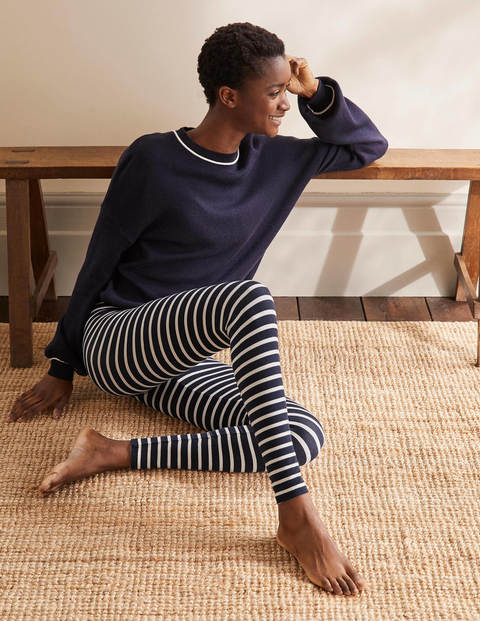 Favourite Leggings - Navy/Ivory Favourite Leggings - Navy/Ivory
