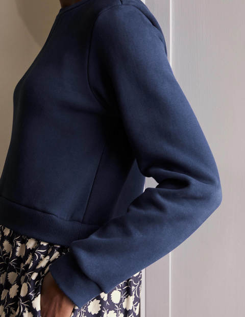 Woven Mix Tiered Dress - French Navy, Leafy Bud Woven Mix Tiered Dress - French Navy, Leafy Bud
