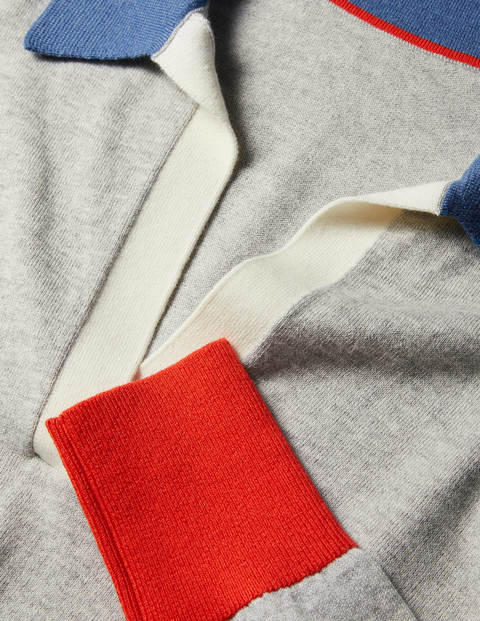 Pullover mit Kragen - Grau Melange Pullover mit Kragen - Grau Melange