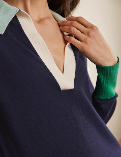 Pullover mit Kragen - Navy Pullover mit Kragen - Navy
