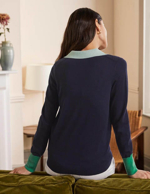 Pullover mit Kragen - Navy Pullover mit Kragen - Navy