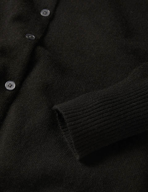 Bequemer Kaschmircardigan - Tiefschwarz Bequemer Kaschmircardigan - Tiefschwarz