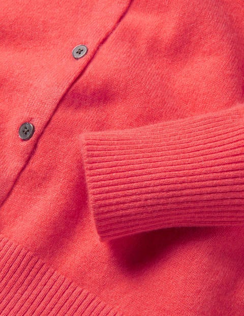 Cashmere Cardigan - Coral Cashmere Cardigan - Coral