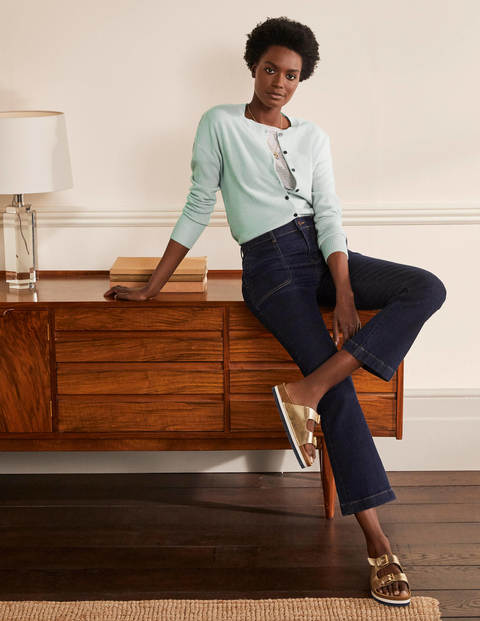 Bequemer Kaschmircardigan - Aquamarinblau Bequemer Kaschmircardigan - Aquamarinblau