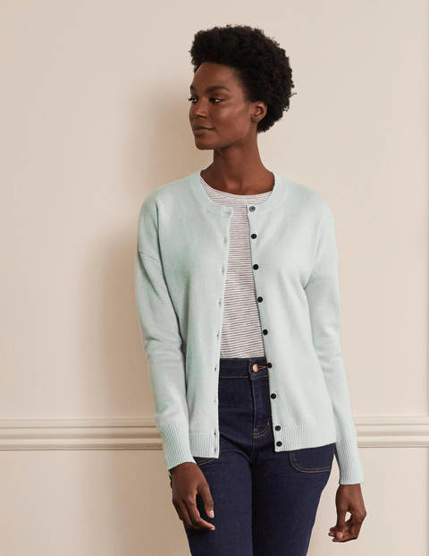 Bequemer Kaschmircardigan - Aquamarinblau Bequemer Kaschmircardigan - Aquamarinblau
