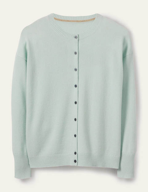 Bequemer Kaschmircardigan - Aquamarinblau Bequemer Kaschmircardigan - Aquamarinblau