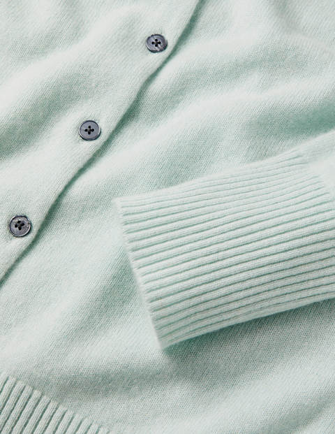 Bequemer Kaschmircardigan - Aquamarinblau Bequemer Kaschmircardigan - Aquamarinblau