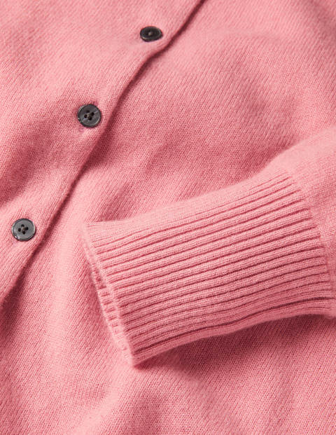 Bequemer Kaschmircardigan - Rosenquarz-Rosa Bequemer Kaschmircardigan - Rosenquarz-Rosa