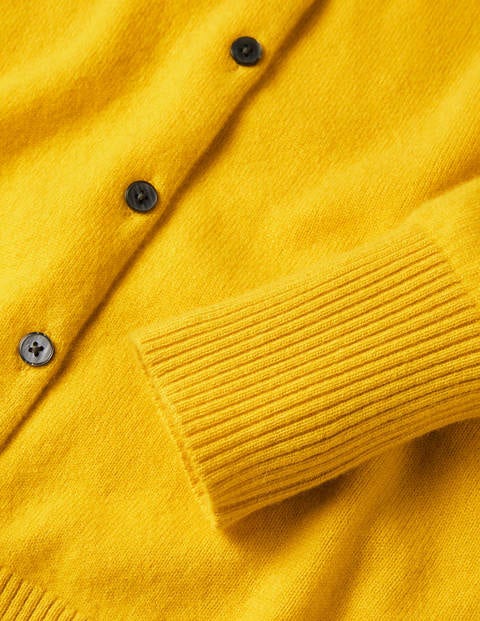 Bequemer Kaschmircardigan - Zitronengelb Bequemer Kaschmircardigan - Zitronengelb
