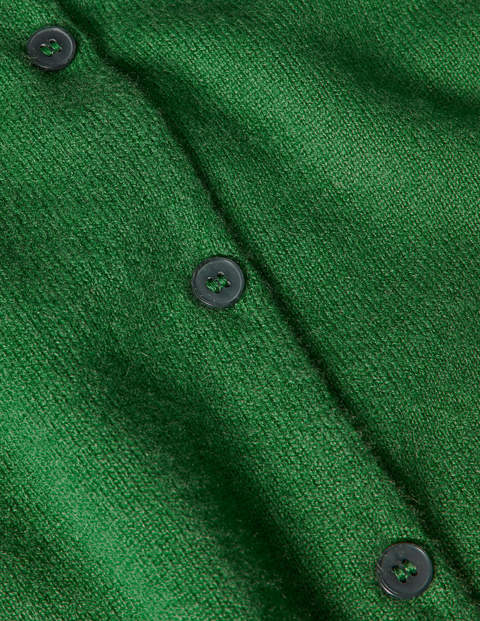 Cashmere Cropped Cardigan - Emerald Green Cashmere Cropped Cardigan - Emerald Green