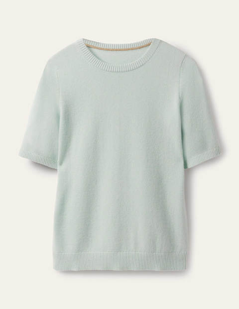 Kaschmirstrickoberteil - Aquamarinblau Kaschmirstrickoberteil - Aquamarinblau