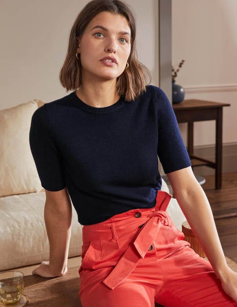 Cashmere Knitted Top - Sapphire Blue Cashmere Knitted Top - Sapphire Blue