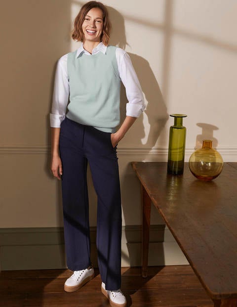 Cashmere Knitted Tank Top - Aquamarine Blue Cashmere Knitted Tank Top - Aquamarine Blue