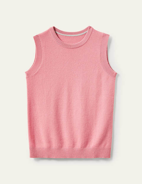 Cashmere Knitted Tank Top - Rose Quartz Pink Cashmere Knitted Tank Top - Rose Quartz Pink