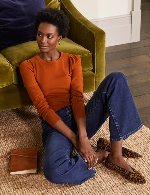 Cotton Crew Jumper - Rust Cotton Crew Jumper - Rust