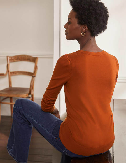 Cotton Crew Jumper - Rust Cotton Crew Jumper - Rust