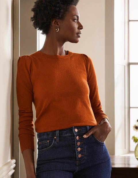 Cotton Crew Jumper - Rust Cotton Crew Jumper - Rust