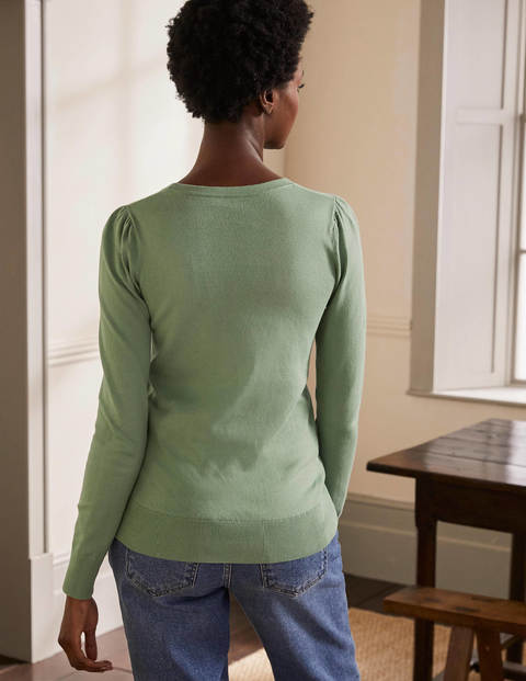Cotton Crew Jumper - Duck Egg Cotton Crew Jumper - Duck Egg