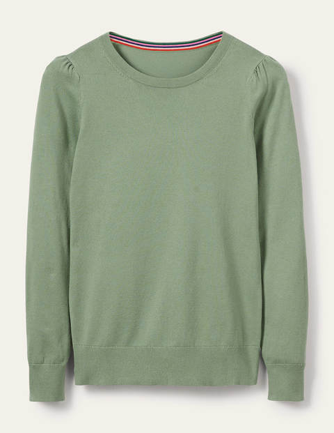 Cotton Crew Jumper - Duck Egg Cotton Crew Jumper - Duck Egg