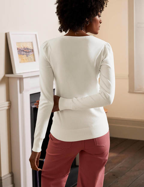 Cotton Crew Jumper - Ivory Cotton Crew Jumper - Ivory