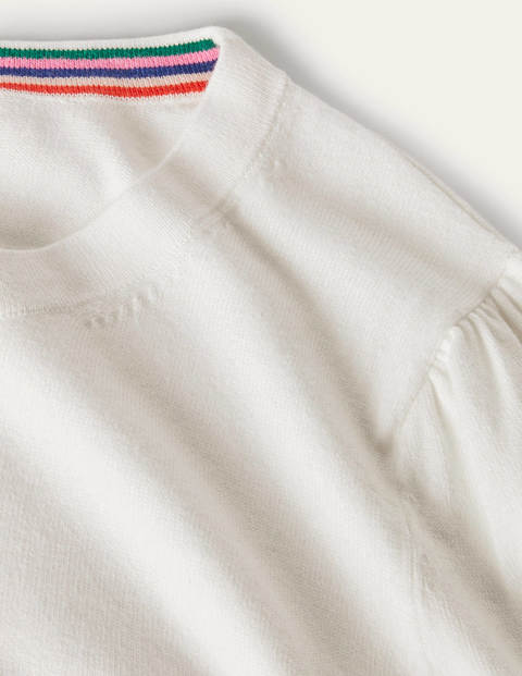 Cotton Crew Jumper - Ivory Cotton Crew Jumper - Ivory