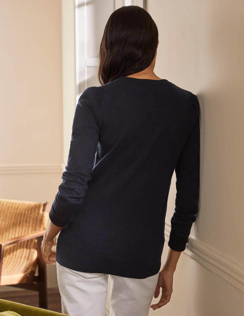 Cotton Crew Jumper - Navy Cotton Crew Jumper - Navy