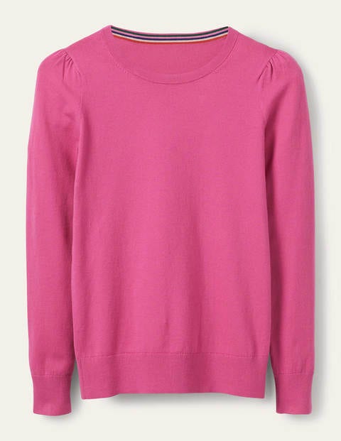 Cotton Crew Jumper - Candy Pink Cotton Crew Jumper - Candy Pink