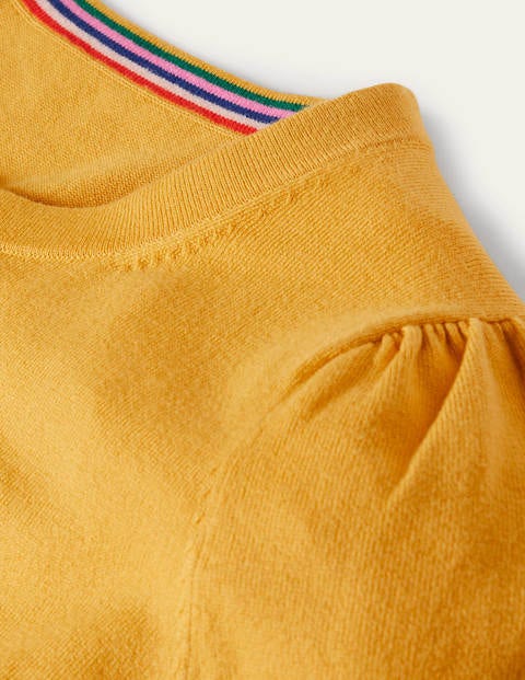 Cotton Crew Jumper - Honey Gold Cotton Crew Jumper - Honey Gold