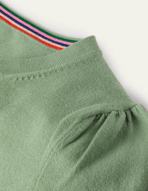 Cotton Crew Cardigan - Duck Egg Cotton Crew Cardigan - Duck Egg