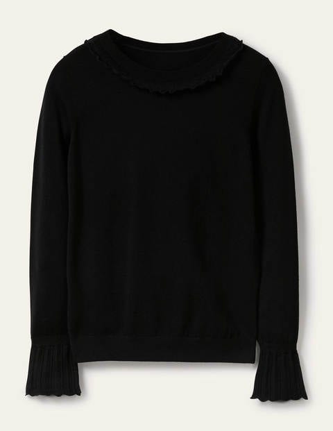 Pull Aimee en pointelle - Noir Pull Aimee en pointelle - Noir