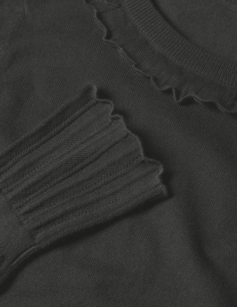 Pull Aimee en pointelle - Noir Pull Aimee en pointelle - Noir