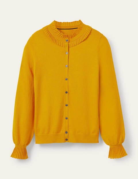 Frederica Pointelle Cardigan - Tuscan Sun Frederica Pointelle Cardigan - Tuscan Sun