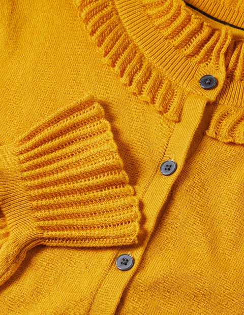 Frederica Pointelle Cardigan - Tuscan Sun Frederica Pointelle Cardigan - Tuscan Sun