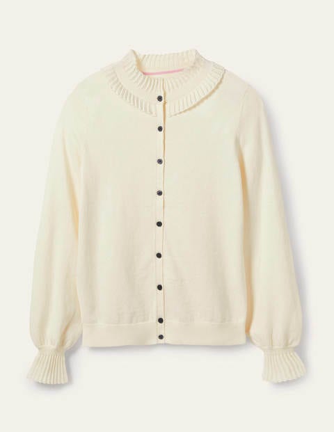 Frederica Pointelle Cardigan - Ivory Frederica Pointelle Cardigan - Ivory