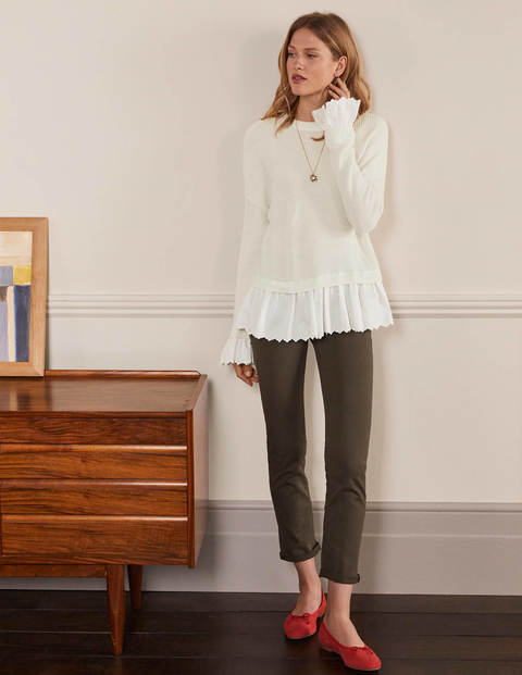 Catherine Woven Fluffy Sweater - Ivory Catherine Woven Fluffy Sweater - Ivory