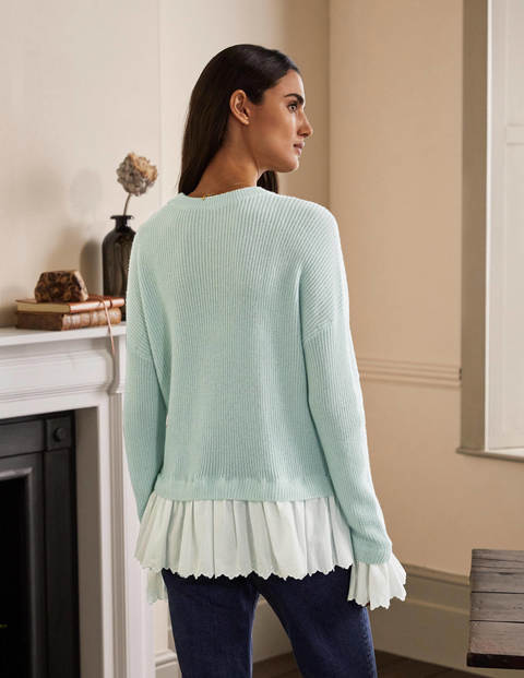 Catherine Woven Fluffy Jumper - Fresh Water Catherine Woven Fluffy Jumper - Fresh Water