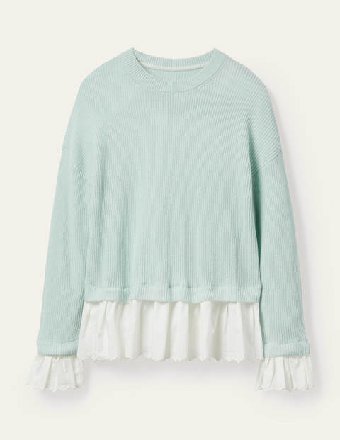 Catherine Woven Fluffy Jumper - Fresh Water Catherine Woven Fluffy Jumper - Fresh Water